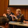 Craig McLean, Margaret Leinen, and Ariel Troisi lead a town hall discussion on the UN Decade.